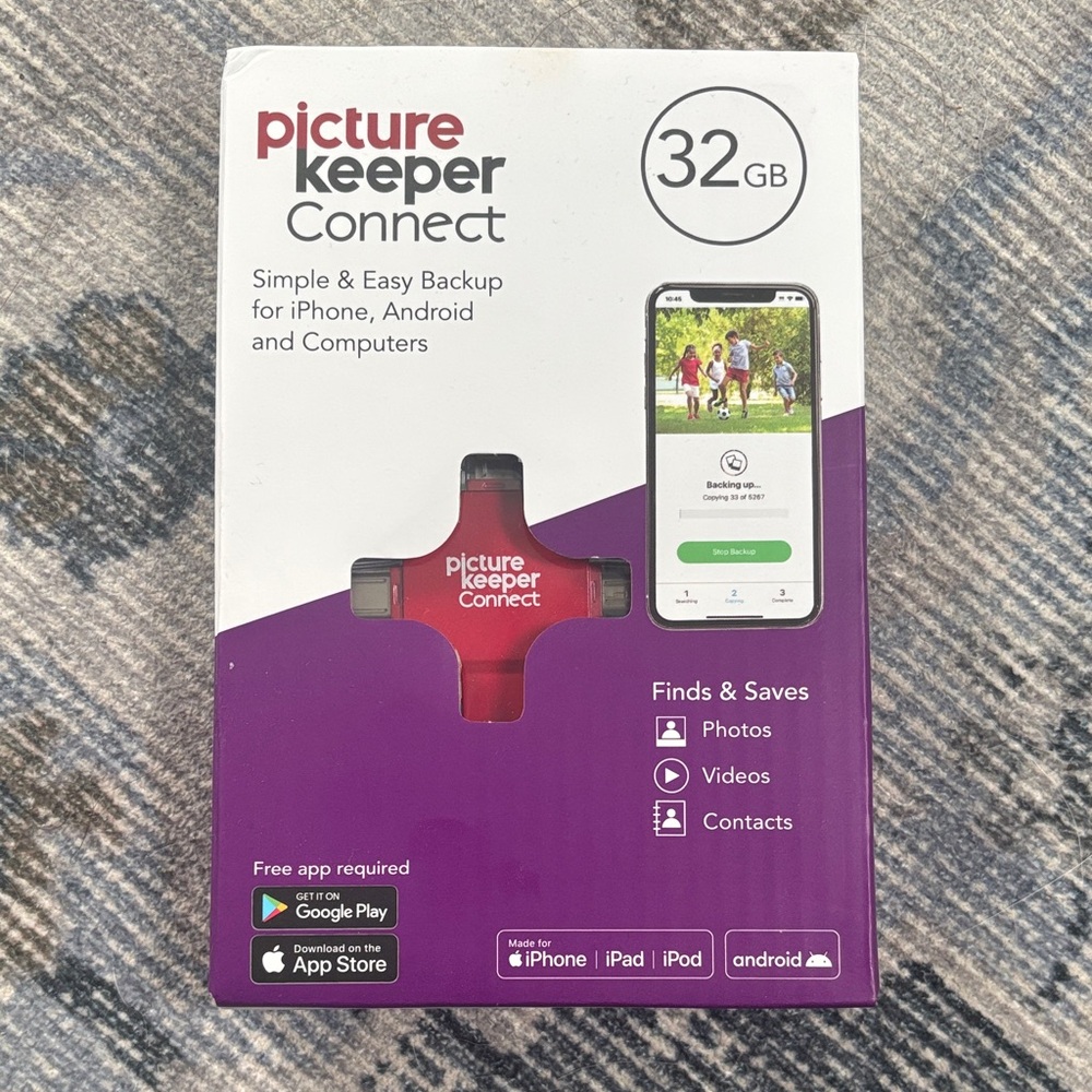 Picture Keeper Connect 32GB Red Backup Drive